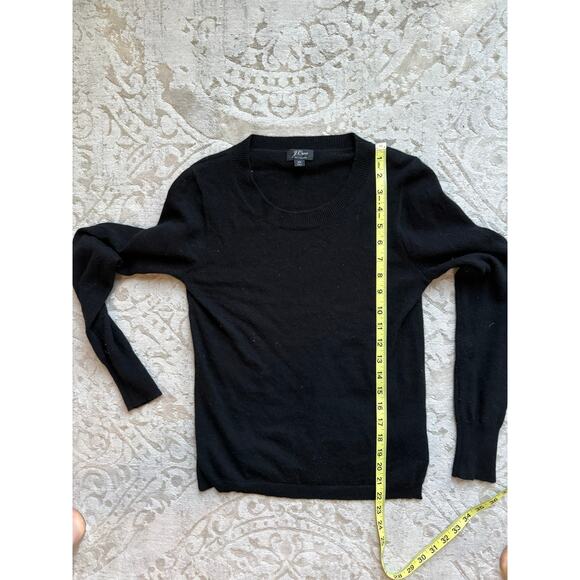 J.Crew 100% Cashmere Crewneck Sweater Black Women’s XS - Picture 4 of 5